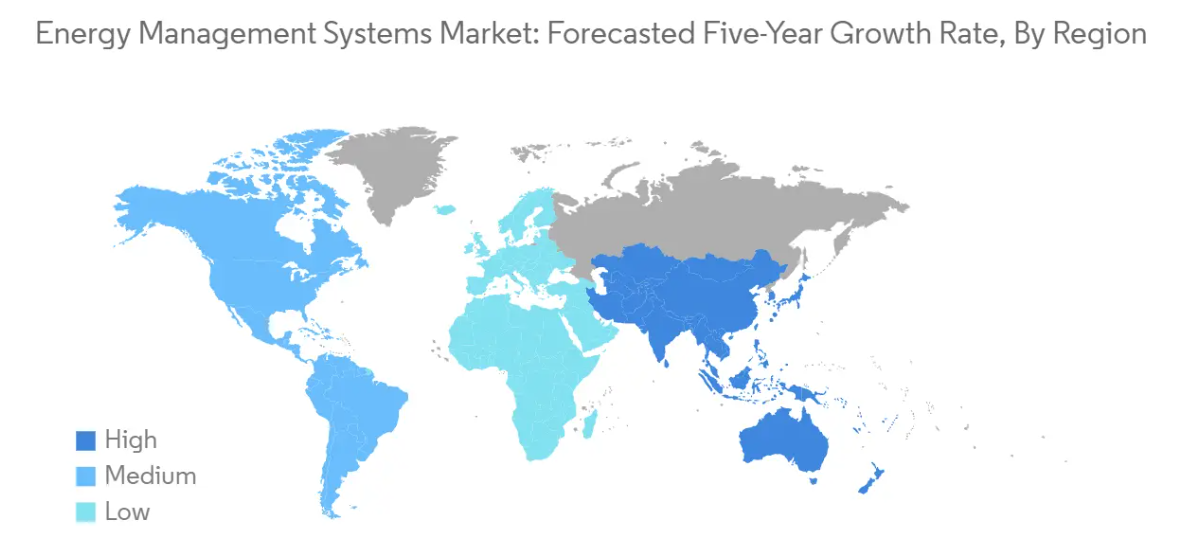 Market Analysis of Energy Management Systems Market: Forecasted Growth Rate by Region